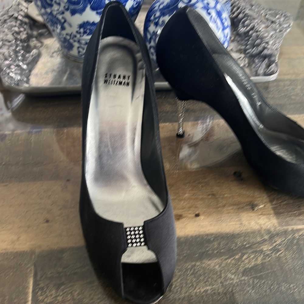 Like new satin high heels - Picture 4 of 5